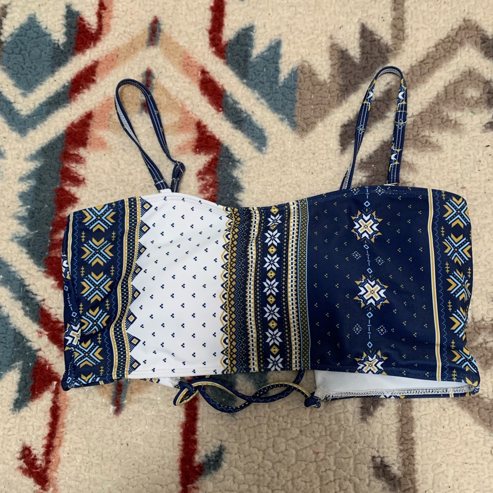 Shein Tribal Bikini Top